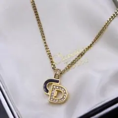 極美品❁︎ クリスチャンディオール CD ロゴ ネックレス ヴィンテージ ツートン