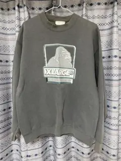 XLARGE グレー スウェット トレーナー
