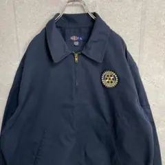ディッキーズ　ワークジャケット　ワッペン　ネイビー　ブルゾン　XL