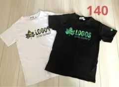 〔LOGOS/ロゴス〕天竺パネルロゴTシャツ 半袖　2枚