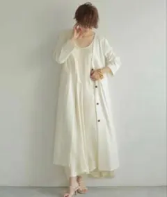 etre tokyo ノーカラーロングジャケット