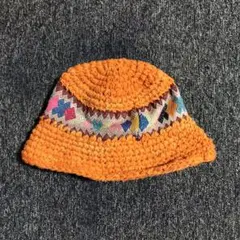 編み込み　バケットハット　ジャマイカ