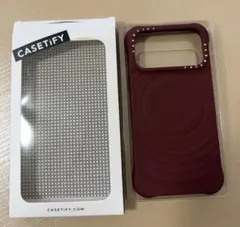 CASETiFY ウェーブ シリコンケース マルベリー　17promax