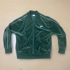 【美品】NIKE グリーンベロアジャケット　レア　値下げのサムネイル