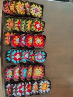 手編みモチーフ編み31枚セット