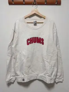 チャムス 美品 フリークスストア 別注 スウェット カレッジロゴ