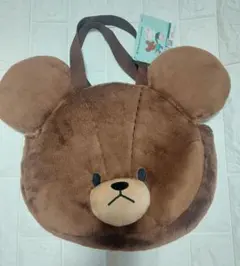 タグ付き　くまのがっこう フェイス型トートバッグ ジャッキー　プライズ