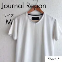 Journal Repon Tシャツ カットソー メンズ M 白 ホワイト 半袖