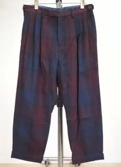 UMIT BENAN ウミットベナン 13AWクロップドチェックパンツ44