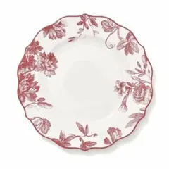 Francfranc クラシックフラワー プレート L レッド＆ブルー4枚セット