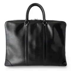 LOUIS VUITTON エピ ポルトドキュマン ビジネスバッグ ブラック