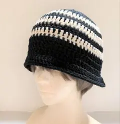 クラッシャーハット バケットハット 帽子 グランジ 古着 クロシェハット 81