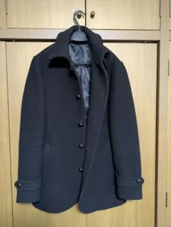 (多分)無印良品 メンズ ブラックボタン付きコート