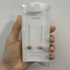 PRIYA イヤリング 2種類のビーズデザイン