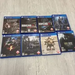 バイオハザード 0〜8 PS4ソフト 8本セット オリジナル3本