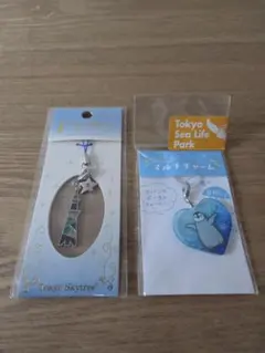 東京スカイツリー　ストラップ　マルチチャーム　ペンギン