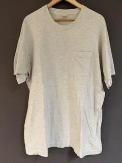 80's-90's ポケット付無地tシャツ USA製 XL ヴィンテージ