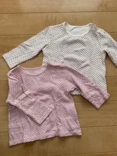 UNIQLOユニクロ小花柄長袖シャツ2枚セット 80cm