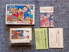 激レア！レトロファミコンソフト！スーパーチャイニーズ3　箱、説明書付き！