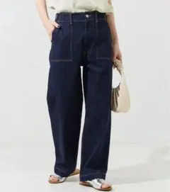 【新品未使用】FREAK'S STOREデニムワイドベイカーパンツ