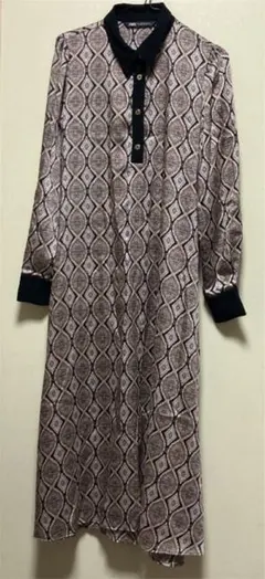 ZARA 長袖ロングスカートワンピース　L 新品未使用