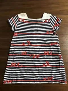 ☆プチバトー　ワンピース　ボーダー柄　マリン柄　サイズ80☆