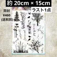 st-111／クリアスタンプ／シリコンスタンプ／コラージュ素材　透明