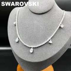 SWAROVSKI ネックレス クリスタル シルバー Tennis Deluxe
