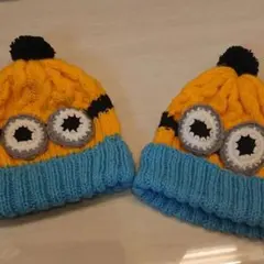 ミニオンズ ニット USJ 帽子 ペア2点セット