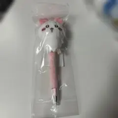 ちいかわ　ふわふわマスコット　ボールペン　ハート耳