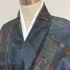 KN5145 大島紬 身丈160cm 着物 正絹