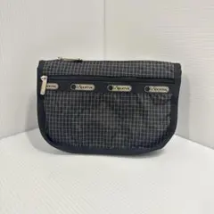 値下済 【美品】LeSportsac レスポートサック 格子柄 ポーチ