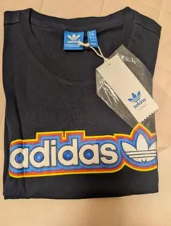 adidas Originals ロゴ 半袖 Tシャツ ブラック J/Mのサムネイル