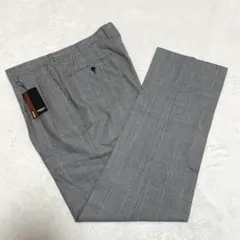 【未使用品タグ付】REGALメンズスラックスグレンチェックブルーペンチェック94