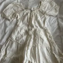 アイボリー刺繍ワンピース 140cm