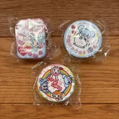 ナルミヤキャラクターズ ミニチュア缶入りメモ＆クリップマスコット　3点セット