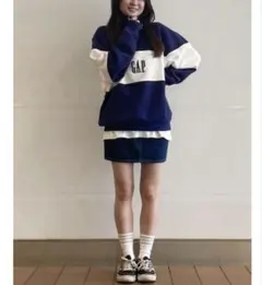 GAP ハーフジップ スウェット パーカー レディースM～L メンズXSのサムネイル