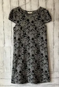 FIFILLES ヴィンテージ 花柄 フレンチスリーブワンピース フランス製T1