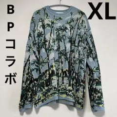 GU ビューティフルピープル グラフィックニットプルオーバー XL