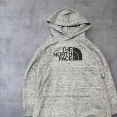 THE NORTH FACE グレー フーディー フロントロゴ