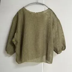 LOWRYS FARM【ローリーズファーム】シアーラッセルショート　カーキ　半袖