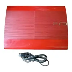 PS3 本体 ガーネット・レッド　電源ケーブル付き　CECH-4000B