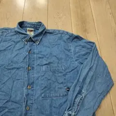 US古着 デニム長袖シャツ Dickies ディッキーズ Lサイズ