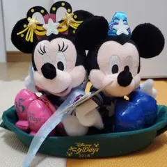ディズニーランド35周年七夕ミッキーミニーペアぬいぐるみ