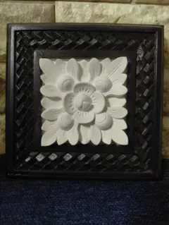 最終値下げ　アジアン雑貨　壁掛け　ストーンレリーフ