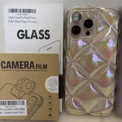 【新品】iPhone16ProMax強化ガラスフィルム&カメラレンズおまけカバー