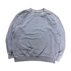 無地スウェット　インポート　フェード　古着　7Aa