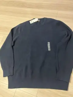 【美品】UNIQLO ウォッシャブルストレッチミラノリブクルーネックセーター