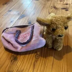 犬　ぬいぐるみ　バッグ付き