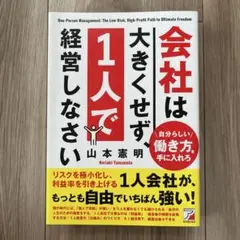 会社は大きくせず、1人で経営しなさい